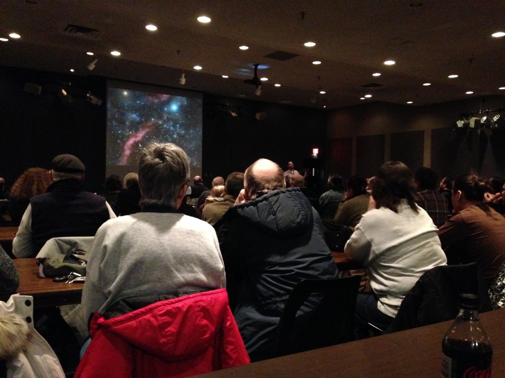 A full house and successful evening with the The Life and Times of Betelgeuse talk at the HAA's General Meeting.